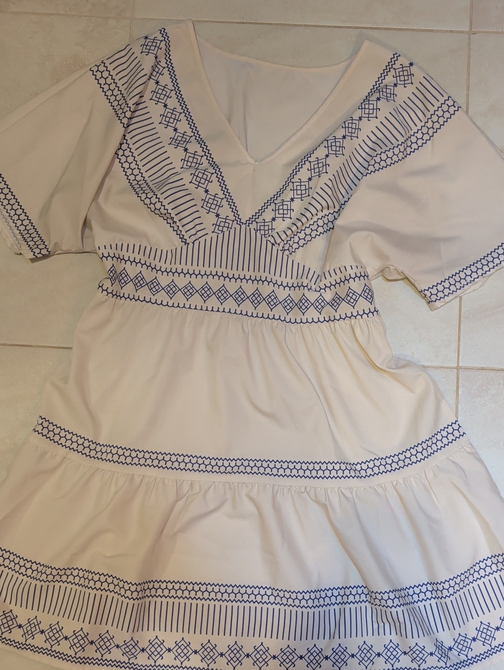 Women's V-Neck Dress - Shein